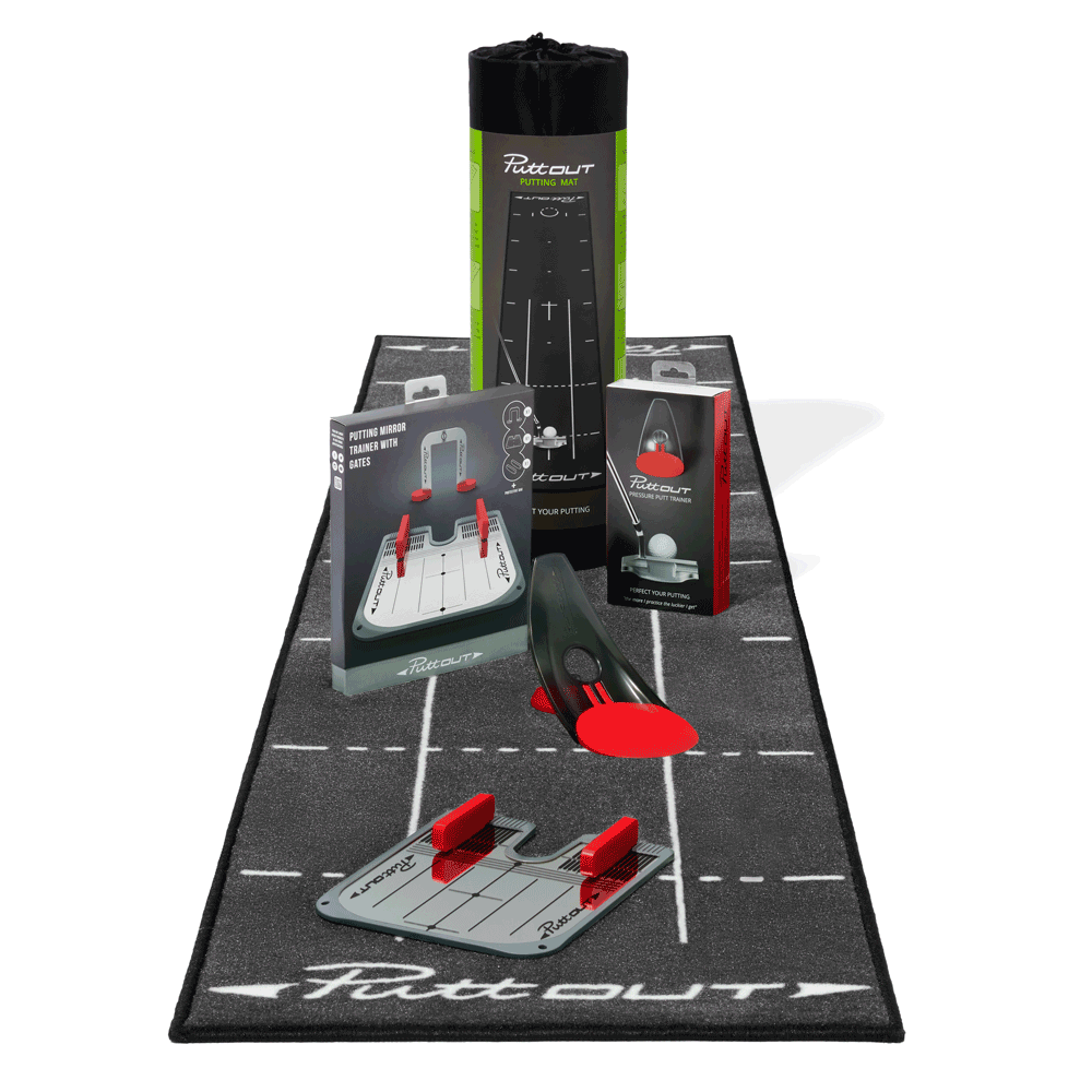 PuttOUT Complete Studio Set Golf Mat.