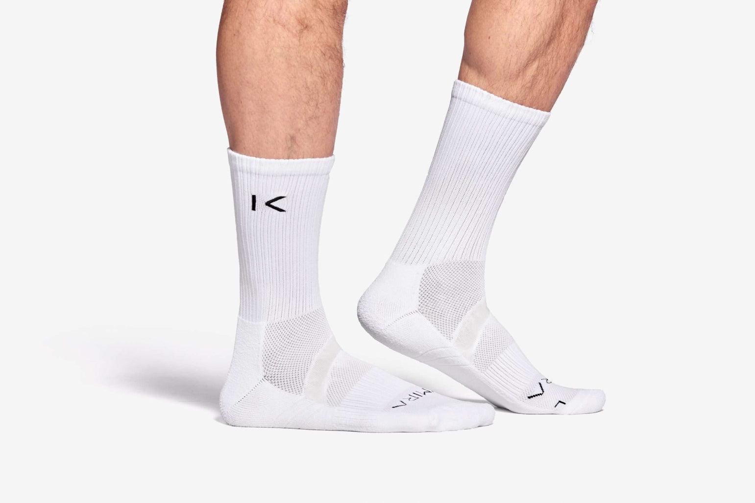Kymira Infrared Crew Socks - White.
